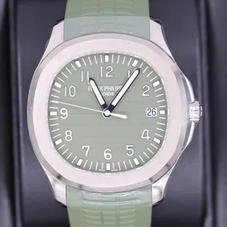 Patek Philippe Aquanaut 5168G-010 White gold Green