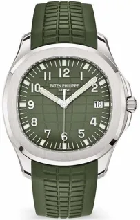 Patek Philippe Aquanaut 5168G-010 White gold Green