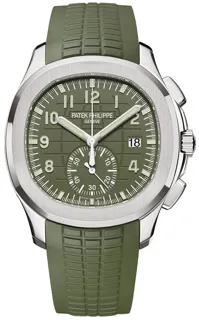 Patek Philippe Aquanaut 5968G-010 White gold Green