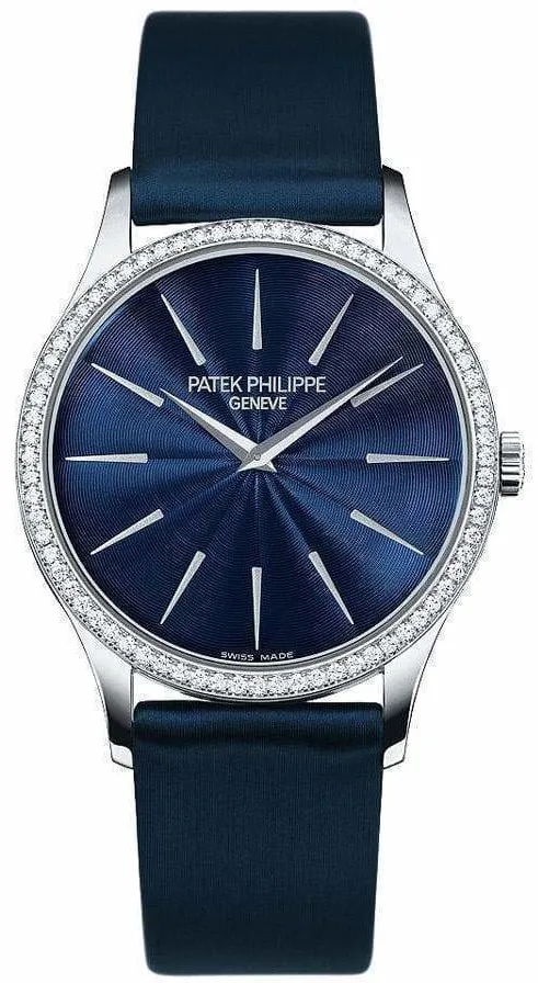 Patek Philippe Calatrava 4897G-001 33mm White gold Blue