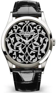 Patek Philippe Calatrava 5088/100P-001 Platinum Black Enamel$White Gold