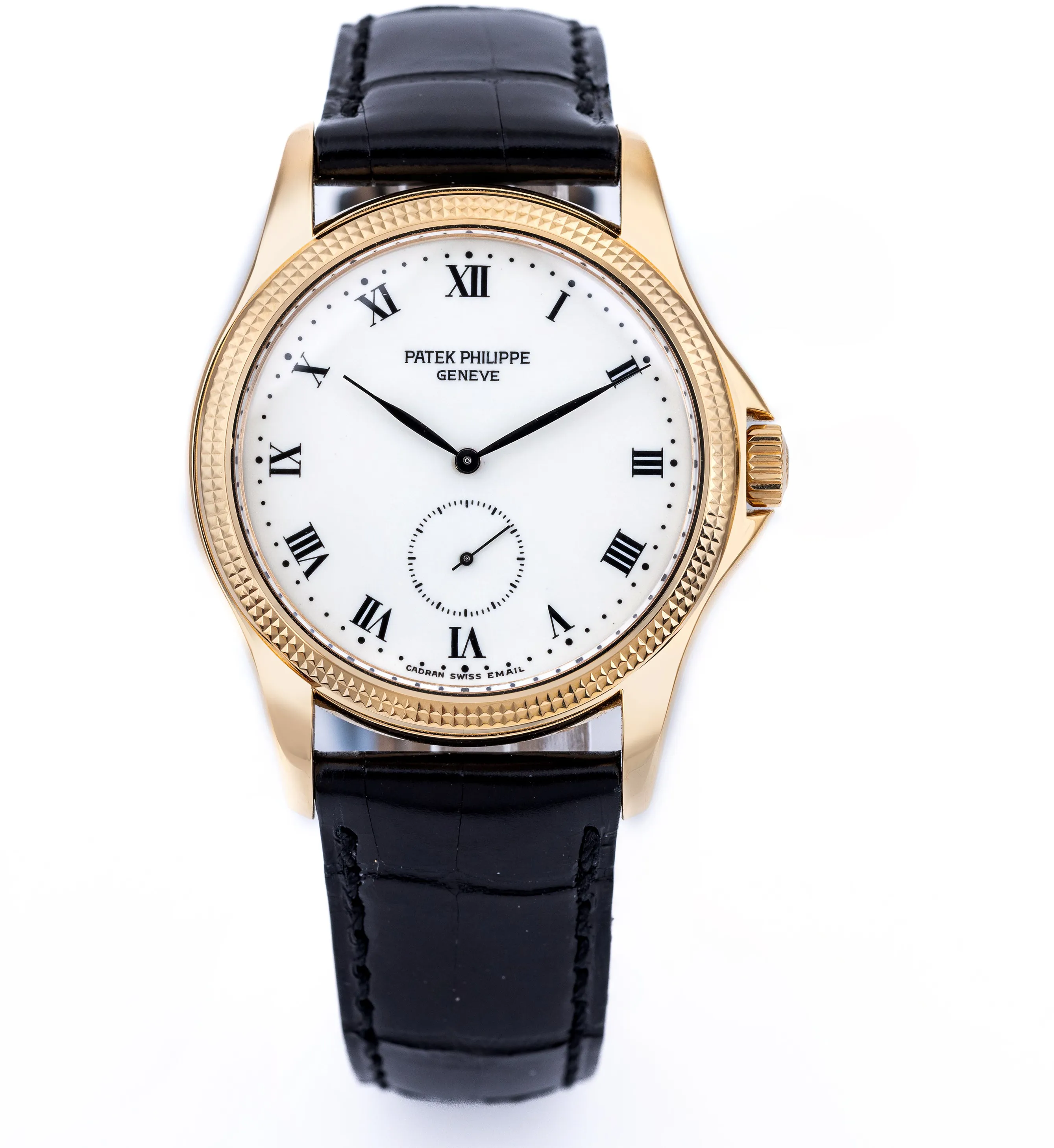 Patek Philippe Calatrava 5115J 35mm Yellow gold White enamel