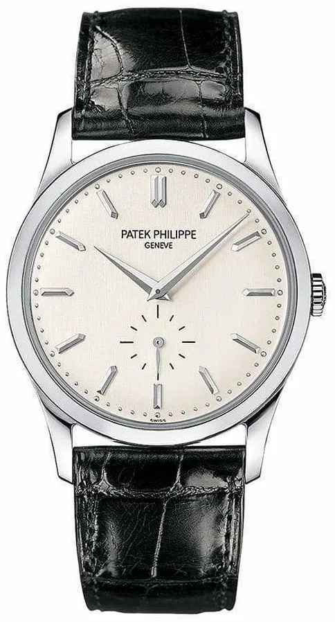 Patek Philippe Calatrava 5196G-001 37mm White gold Silver