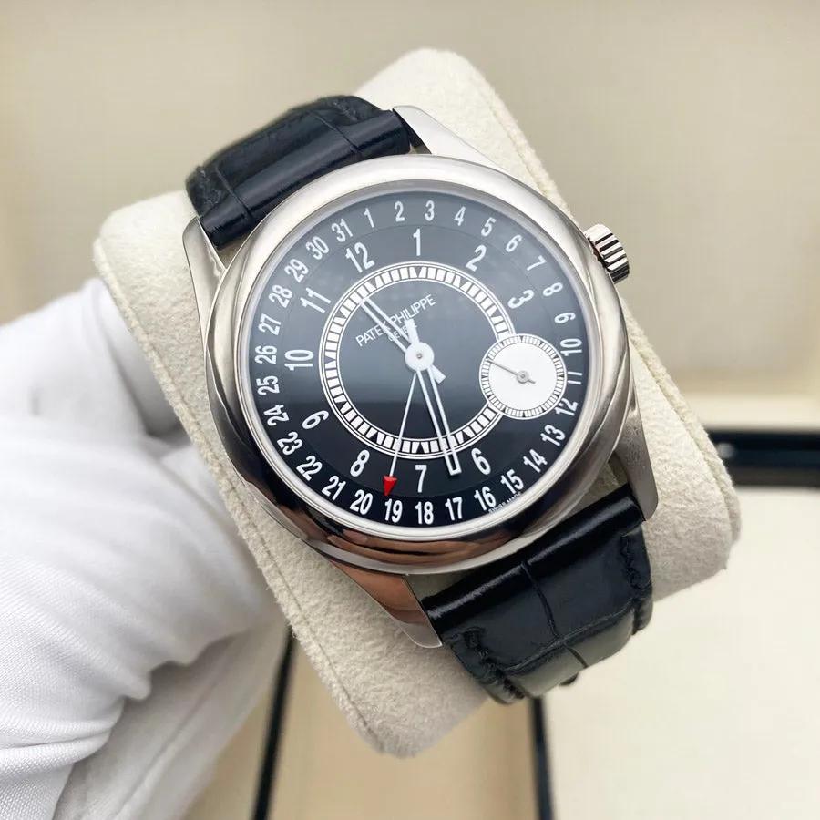 Patek Philippe Calatrava 6006G-001 39mm White gold Black