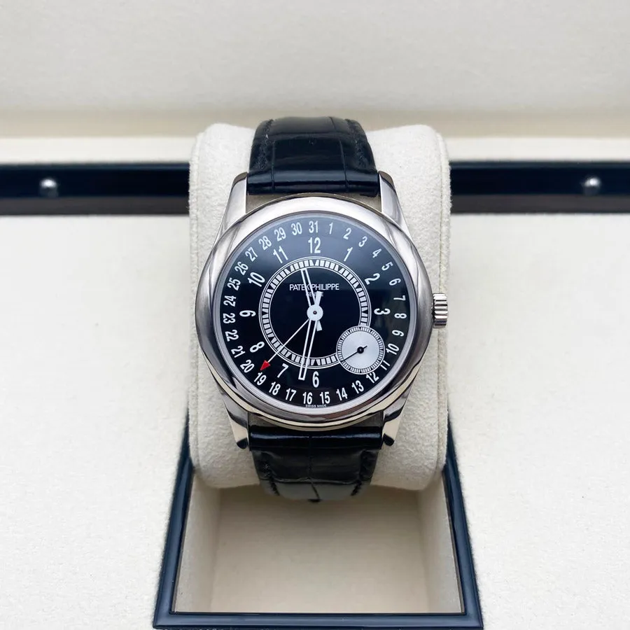 Patek Philippe Calatrava 6006G-001 39mm White gold Black 1