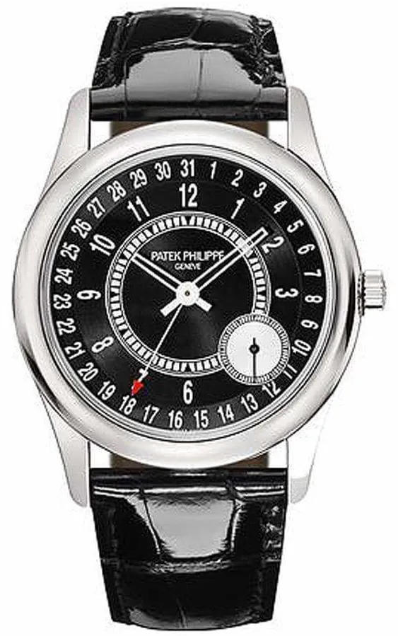 Patek Philippe Calatrava 6006G-001 39mm White gold Black