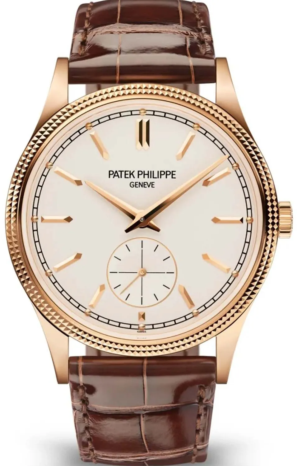 Patek Philippe Calatrava 6119R-001 39mm Rose gold Silver