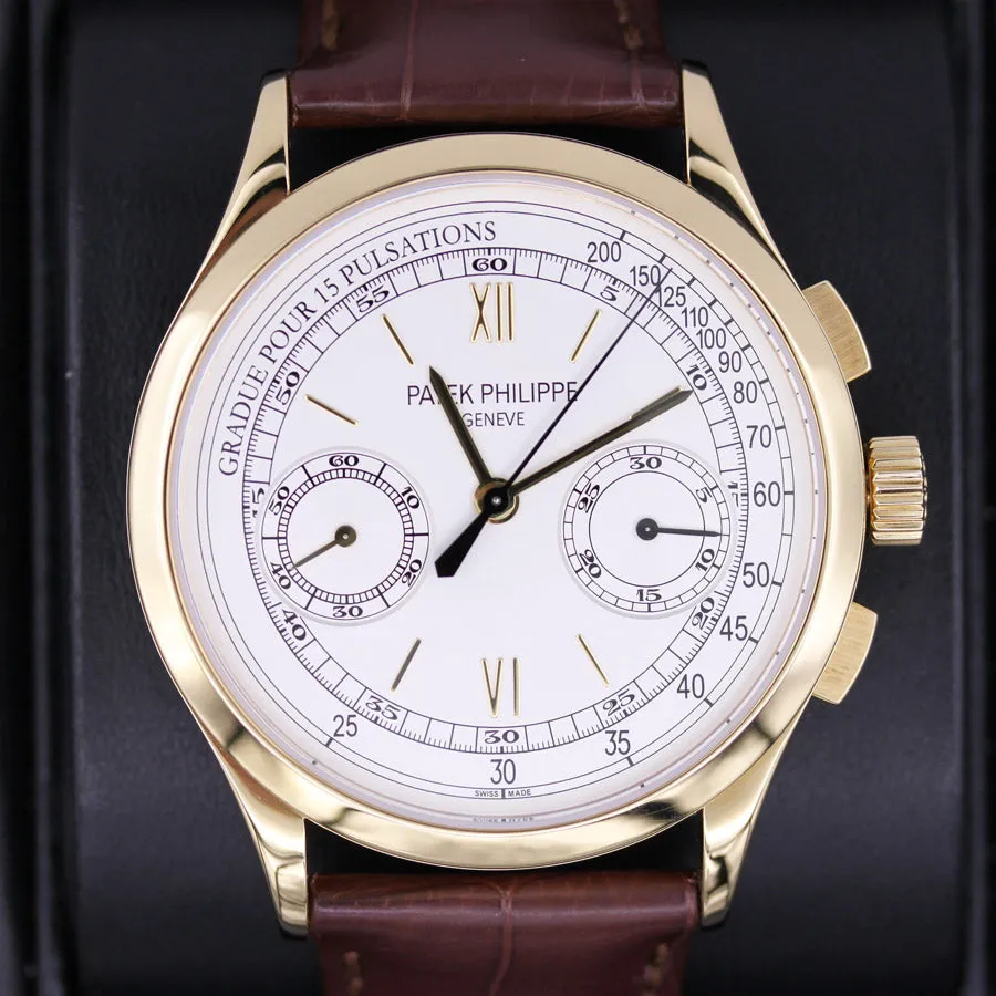 Patek Philippe Chronograph 5170J-001 39mm Yellow gold Silver