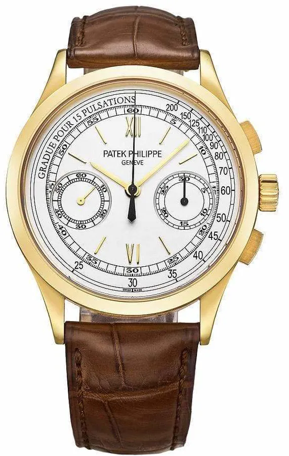 Patek Philippe Chronograph 5170J-001 39mm Yellow gold Silver