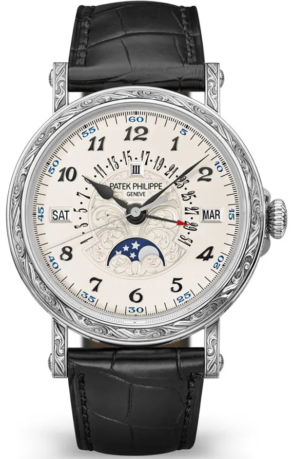 Patek Philippe Perpetual Calendar 5160/500G-001 38mm White gold Silver