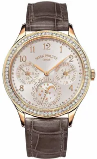 Patek Philippe Perpetual Calendar 7140R-001 Rose gold Silver Toned