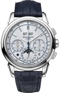 Patek Philippe Perpetual Calendar Chronograph 5270G-015 White gold Silver