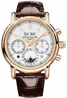 Patek Philippe Perpetual Calendar Split-Seconds Chronograph 5204R-001 Rose gold Silver