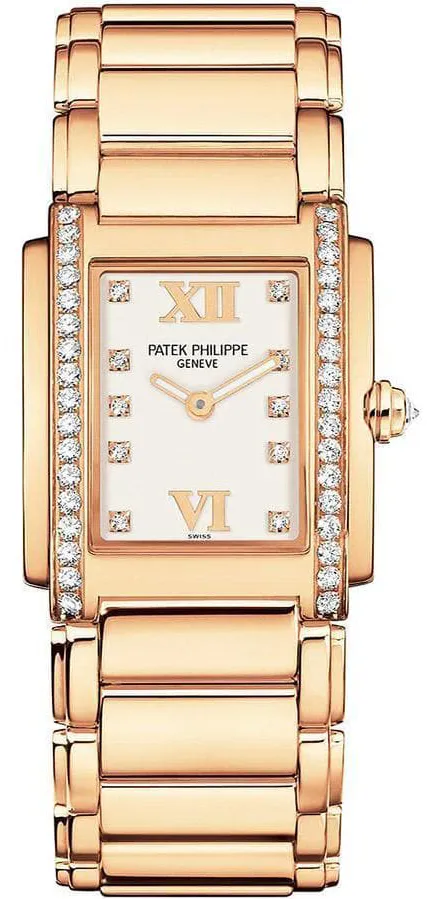 Patek Philippe Twenty~4 4910/11R-011 25mm Rose gold White