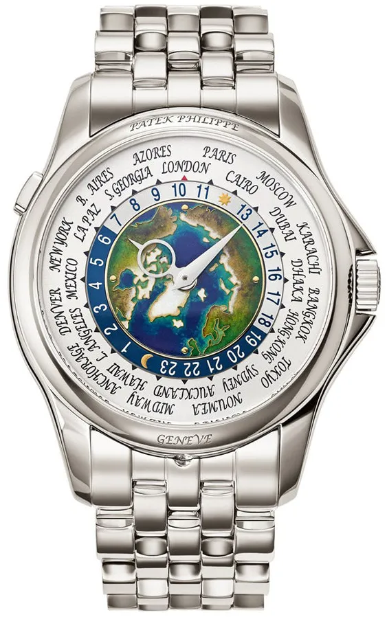 Patek Philippe World Time 5131/1P-001 39.5mm Platinum Silver