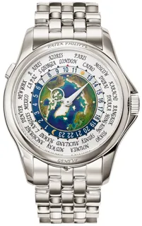 Patek Philippe World Time 5131/1P-001 Platinum Silver