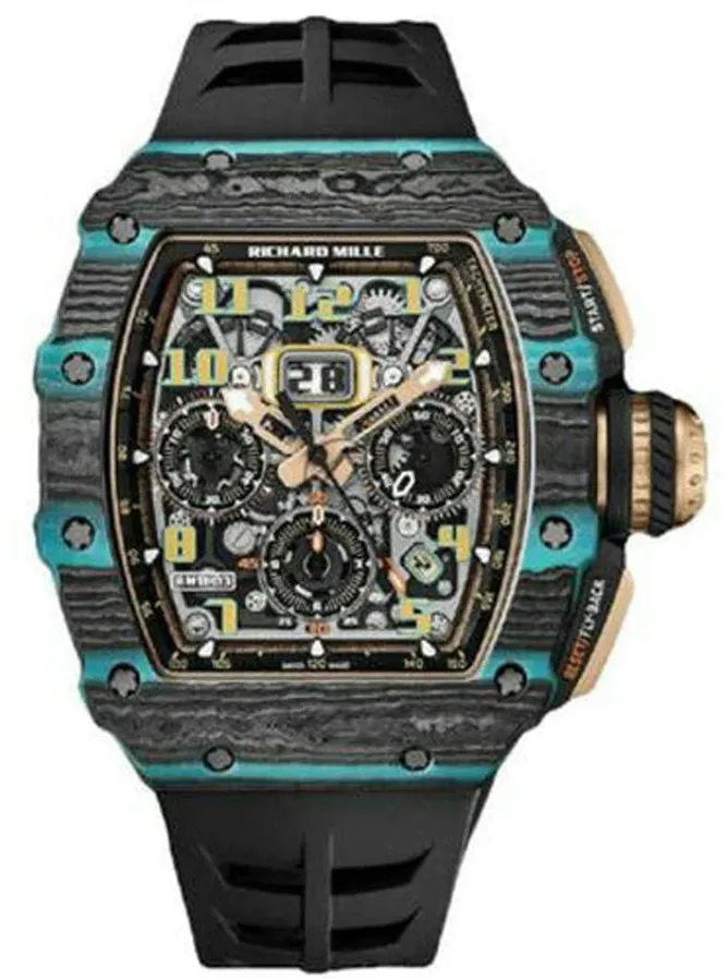 Richard Mille RM11-03 RM 11-03 50mm Carbon fiber Skeletonized