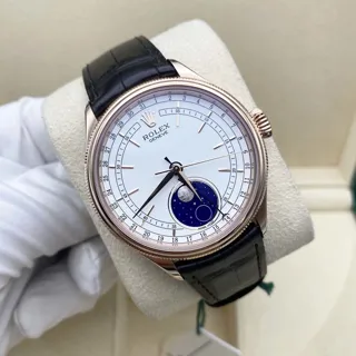 Rolex Cellini Moonphase 50535 Rose gold White