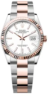 Rolex Datejust 36 126231-0018 Rose gold and Stainless steel White