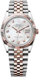 Rolex Datejust 126231-0021 Rose gold and Stainless steel White