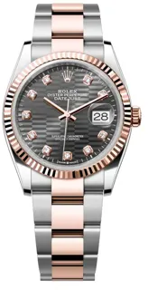 Rolex Datejust 36 126231-0042 Rose gold and Stainless steel Silver