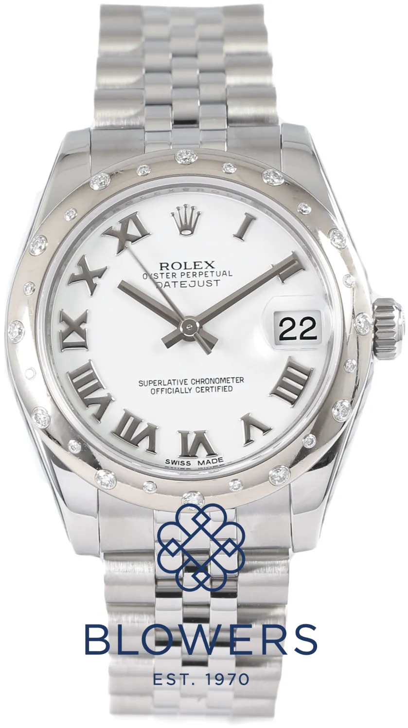 Rolex Datejust 31 178344 31mm Stainless steel White