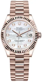 Rolex Datejust 31 278275 Rose gold White