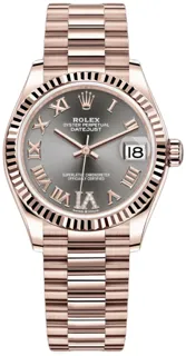 Rolex Datejust 31 278275 Rose gold Gray