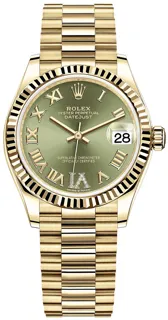 Rolex Datejust 31 278278 Yellow gold Olive green