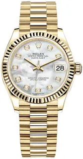 Rolex Datejust 31 278278 Yellow gold White