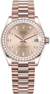 Rolex Datejust 31 278285RBR Rose gold Pink