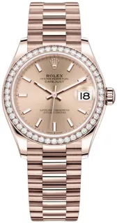 Rolex Datejust 31 278285RBR 31mm Everose gold Pink