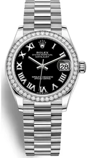 Rolex Datejust 31 278289RBR 31mm White gold Black