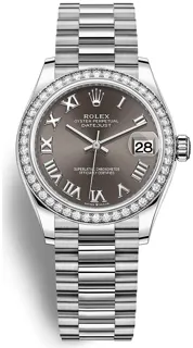 Rolex Datejust 31 278289RBR 31mm White gold Gray