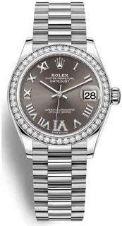 Rolex Datejust 31 278289RBR 31mm White gold Gray