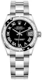 Rolex Datejust 31 278344RBR Oystersteel$White Gold Black