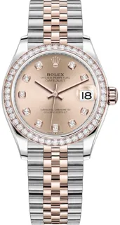 Rolex Datejust 31 278381RBR Oystersteel$Everose Gold Pink