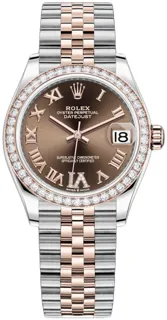 Rolex Datejust 31 278381RBR Oystersteel$Everose Gold Brown