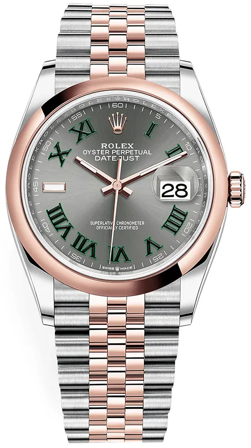 Rolex Datejust 36 126201 36mm Rose gold and Stainless steel Gray