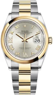 Rolex Datejust 36 126203 Oystersteel$Yellow Gold Silver