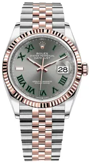 Rolex Datejust 36 126231 Oystersteel$Everose Gold Gray