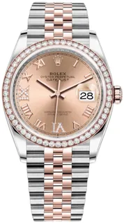 Rolex Datejust 36 126281RBR Oystersteel$Everose Gold Pink