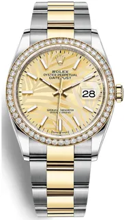 Rolex Datejust 36 126283RBR Oystersteel$Yellow Gold