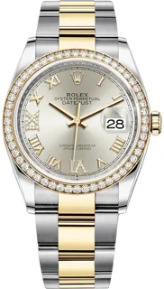 Rolex Datejust 36 126283RBR Yellow gold and Stainless steel Silver