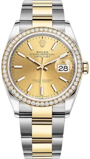 Rolex Datejust 36 126283RBR Oystersteel$Yellow Gold