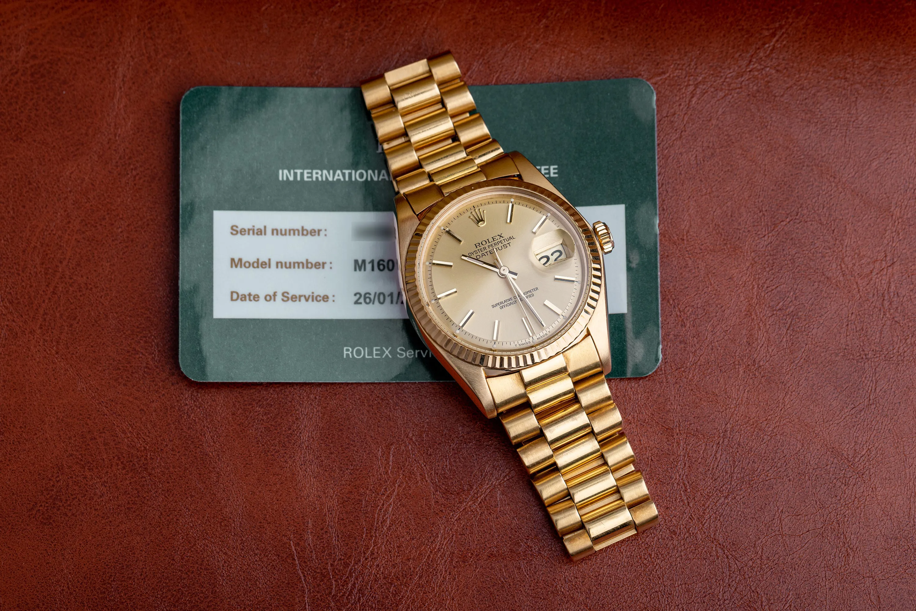 Rolex Datejust 36 16018 36mm Yellow gold Gold 16