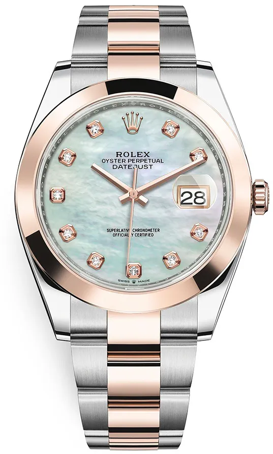 Rolex Datejust 41 126301 41mm Rose gold and Stainless steel Mother-of-pearl