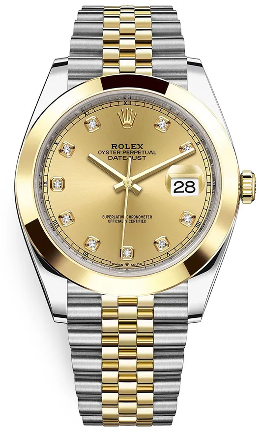 Rolex Datejust 41 126303 41mm Yellow gold and Stainless steel Champagne