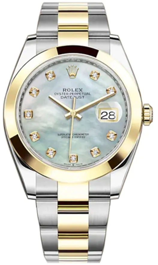 Rolex Datejust 41 126303 41mm Yellow gold and Stainless steel Mother-of-pearl