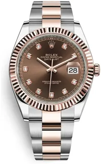 Rolex Datejust 41 126331 Oystersteel$Everose Gold Brown